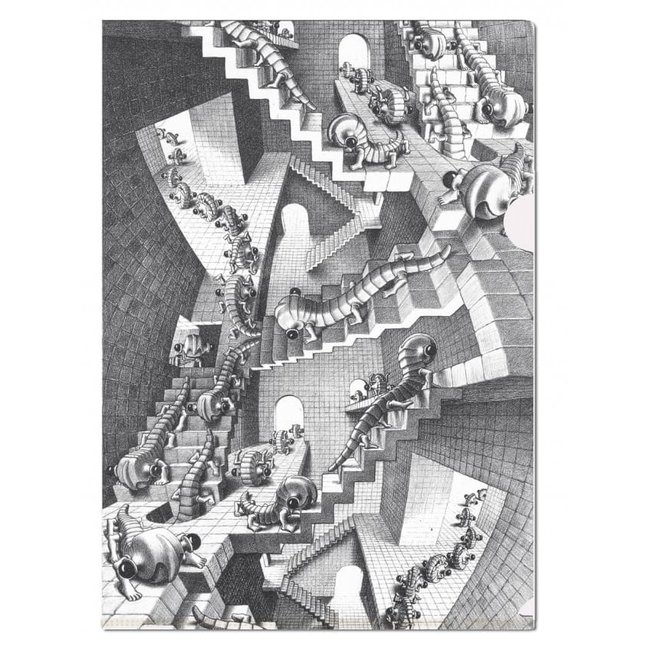 Bekking & Blitz Cartella a L formato A4: Casa delle scale, M.C. Escher