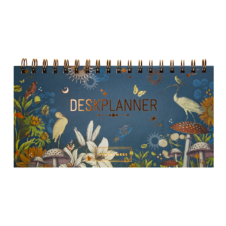 Pimpelmees Blue Tit Desk Planner - Blue Datumless