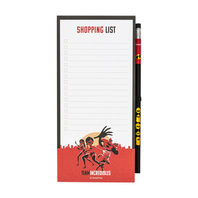 The Incredibles Magnetic Shopping List