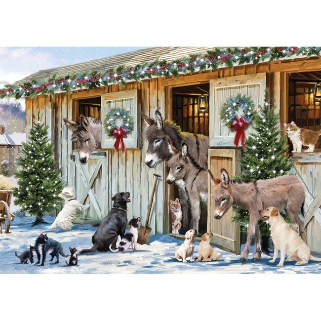 Otterhouse Casse-tête 500 pièces "Festive Stable Friends