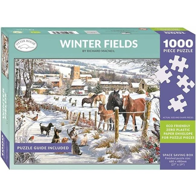 Otterhouse Puzzle dei campi invernali 1000 pezzi