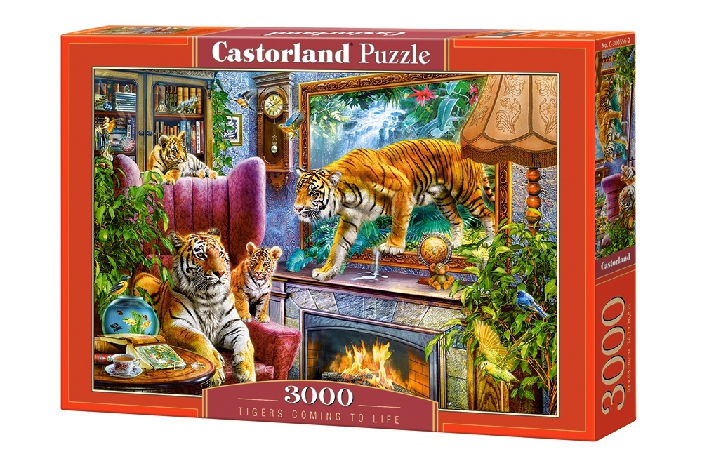 Acquista il puzzle 3000 pezzi Tigers Coming to Life? Facile e veloce 