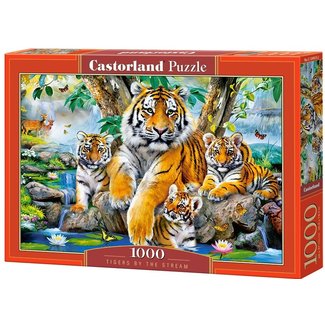 Castorland Tigers by the Stream Puzzel 1000 Stukjes