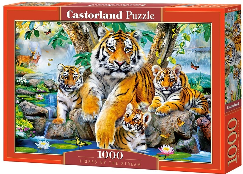 Castorland puzzel Tigers by the Stream - 1000 stukjes