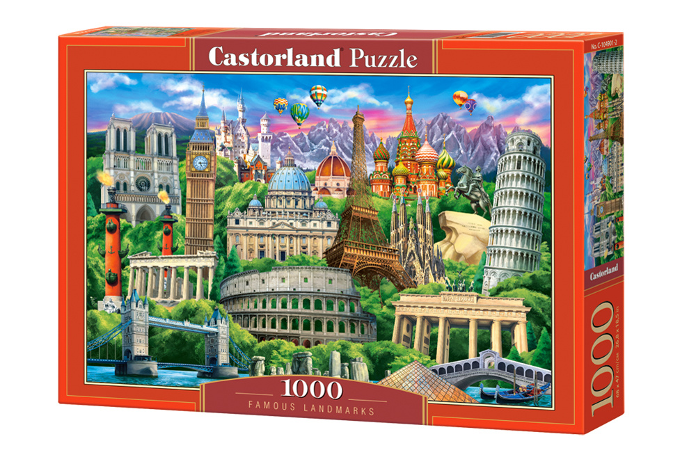 Famous Landmarks Puzzel 1000 Stukjes