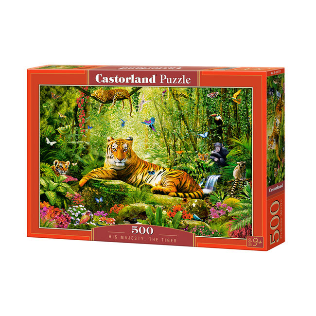 Castorland Puzzle di Sua Maestà la Tigre 500 pezzi