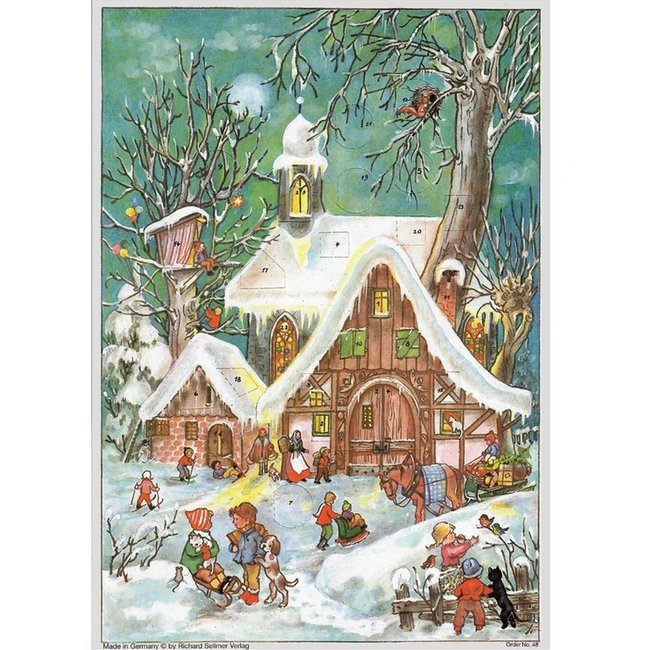 A4 Advent Calendar Winter Busy