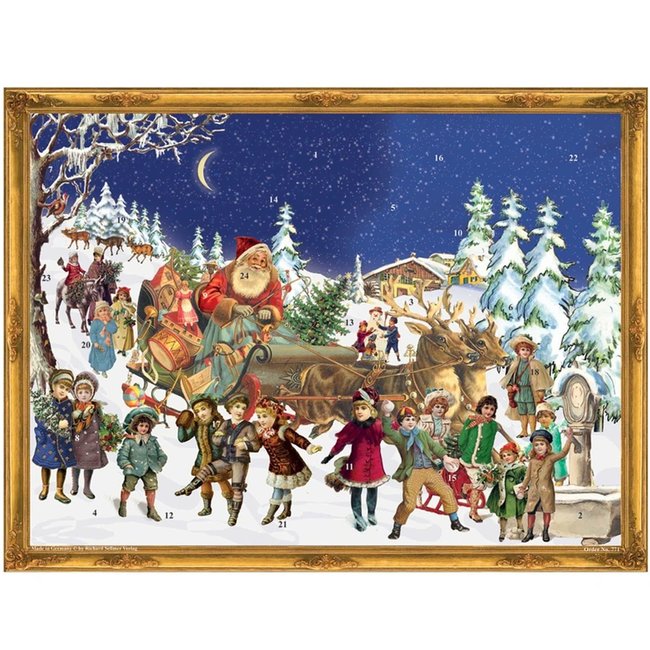 Advent calendar Santa in Reindeer Ar