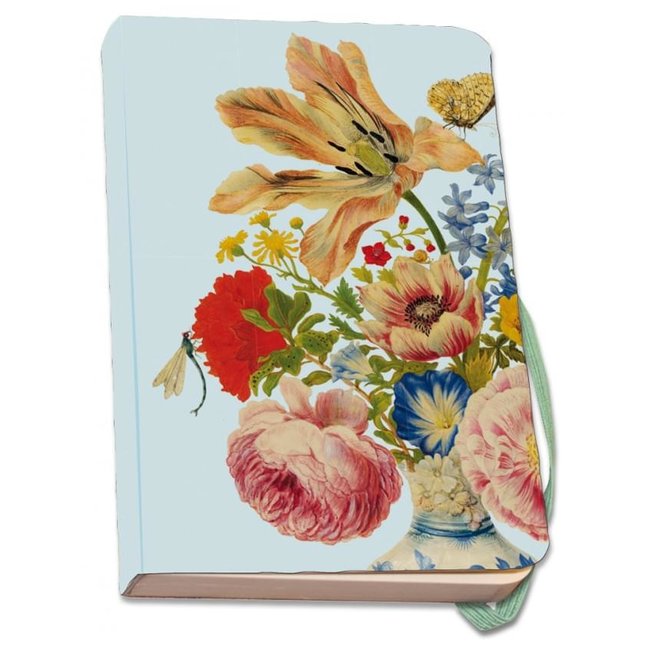 Notebook A6, soft cover: Tulip, roses, Maria Sibylla Merian