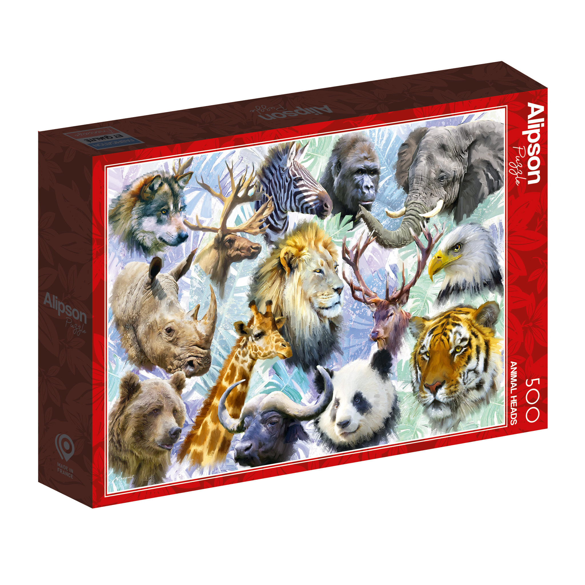 Animal Heads Puzzel 500 stukjes