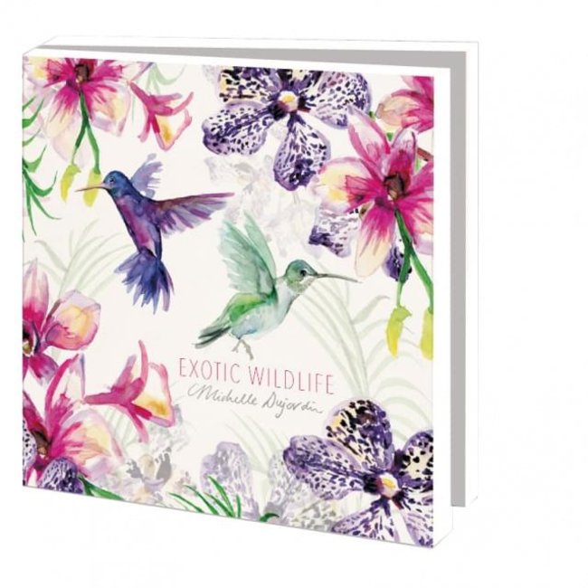 Bekking & Blitz Card folder Exotic Wildlife, Michelle Dujardin 10 Pieces with Envelopes