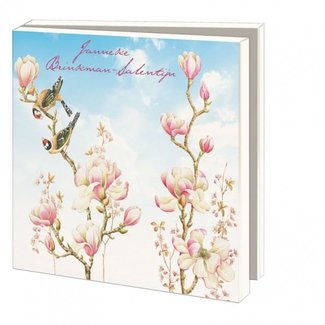 Bekking & Blitz Carpeta de tarjetas Pájaros, mariposas y flores, Janneke Brinkman 10 Piezas con Sobres