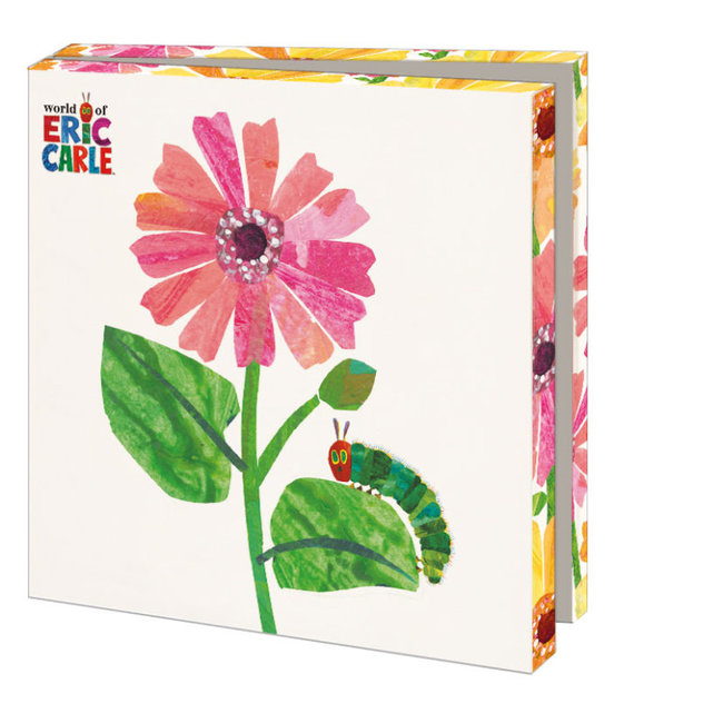 Bekking & Blitz Kaartenmapje Flowers, The very hungry caterpillar, Eric Carle 10 Stuks met Enveloppen