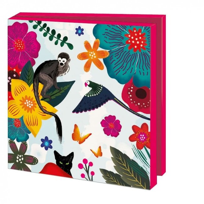Carpeta de tarjetas Animales, Frida Kahlo 10 piezas con sobres