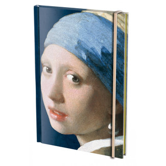 Bekking & Blitz Carnet de notes A5, couverture rigide : La jeune fille à la boucle d'oreille Vermeer, Mauritshuis