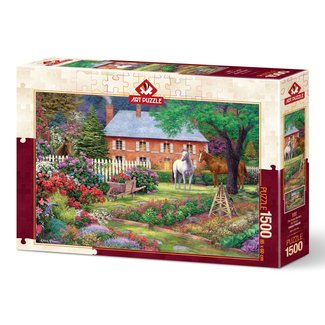 Art Puzzle El jardín de los caballos Puzzle 1500 piezas