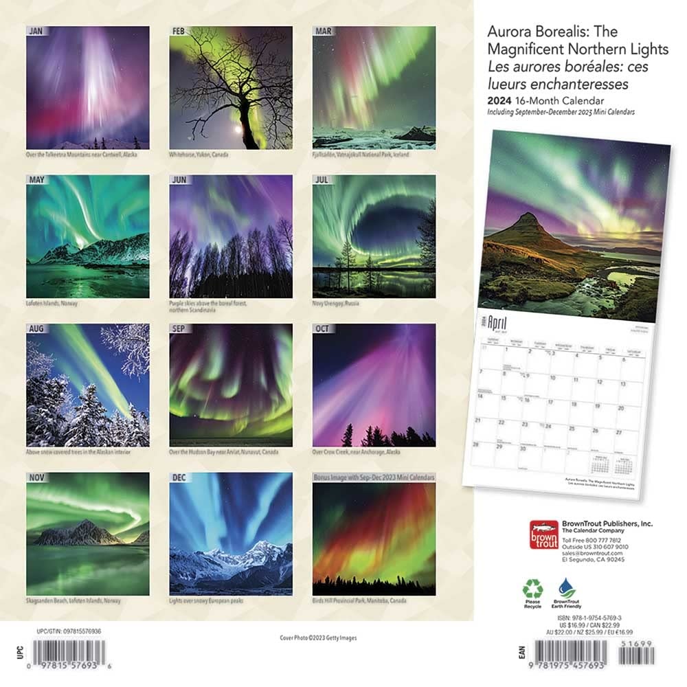 Buying Aurora Borealis Calendar 2024 simply order online