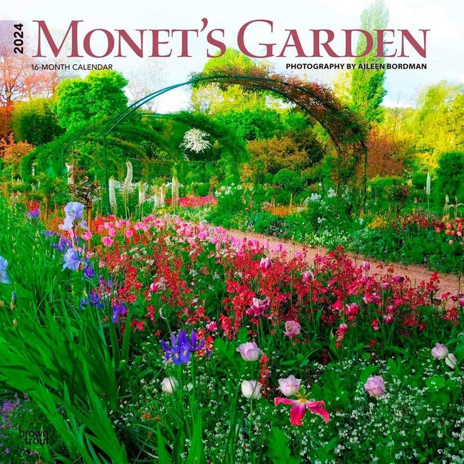 Browntrout Monet's Garden Calendar 2024