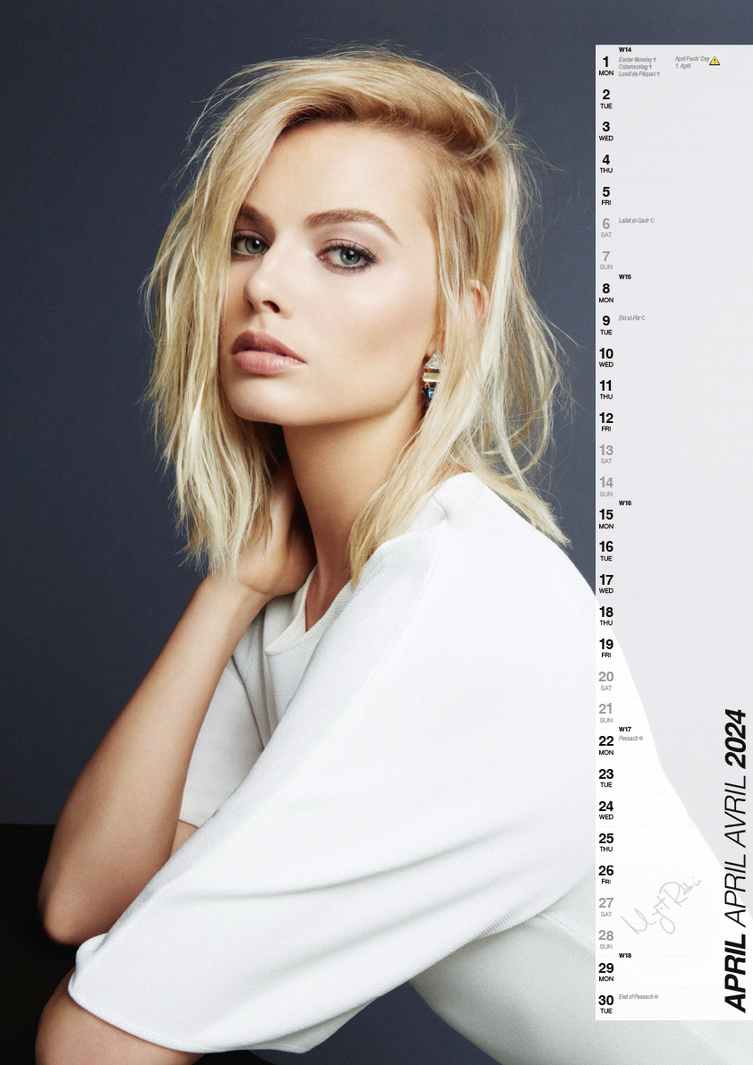 Buying Margot Robbie Calendar 2024? Easily and quickly ordered online