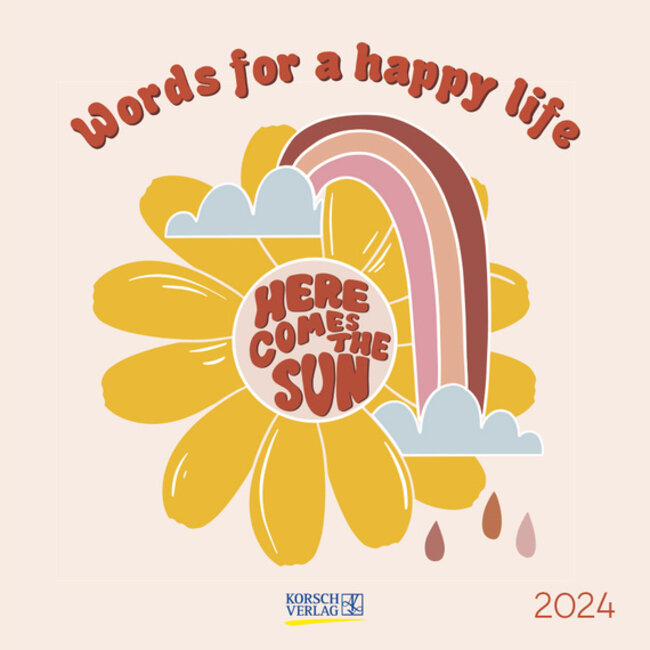 Words for a Happy Life Kalender 2025