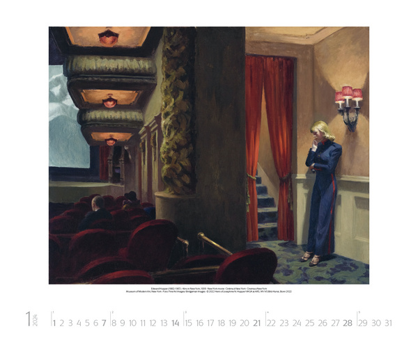 Buying Edward Hopper Calendar 2024 | simply order online