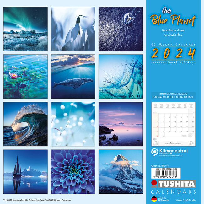 Buying Our blue Calendar 2024 simply order online