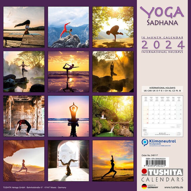 Yoga Surya Namaskara Kalender 2024 kaufen? Einfach online bestellen