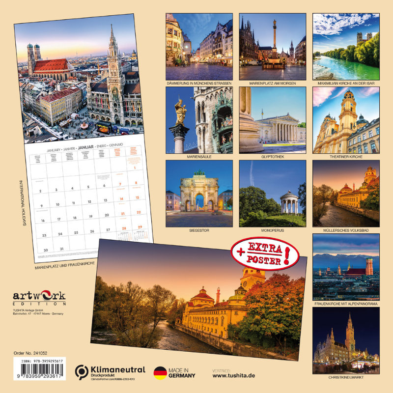 Buying Munich Calendar 2024? Order online quickly and easily