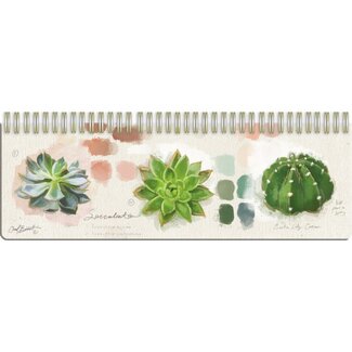 LANG Succulent Study Deskplanner Dateless