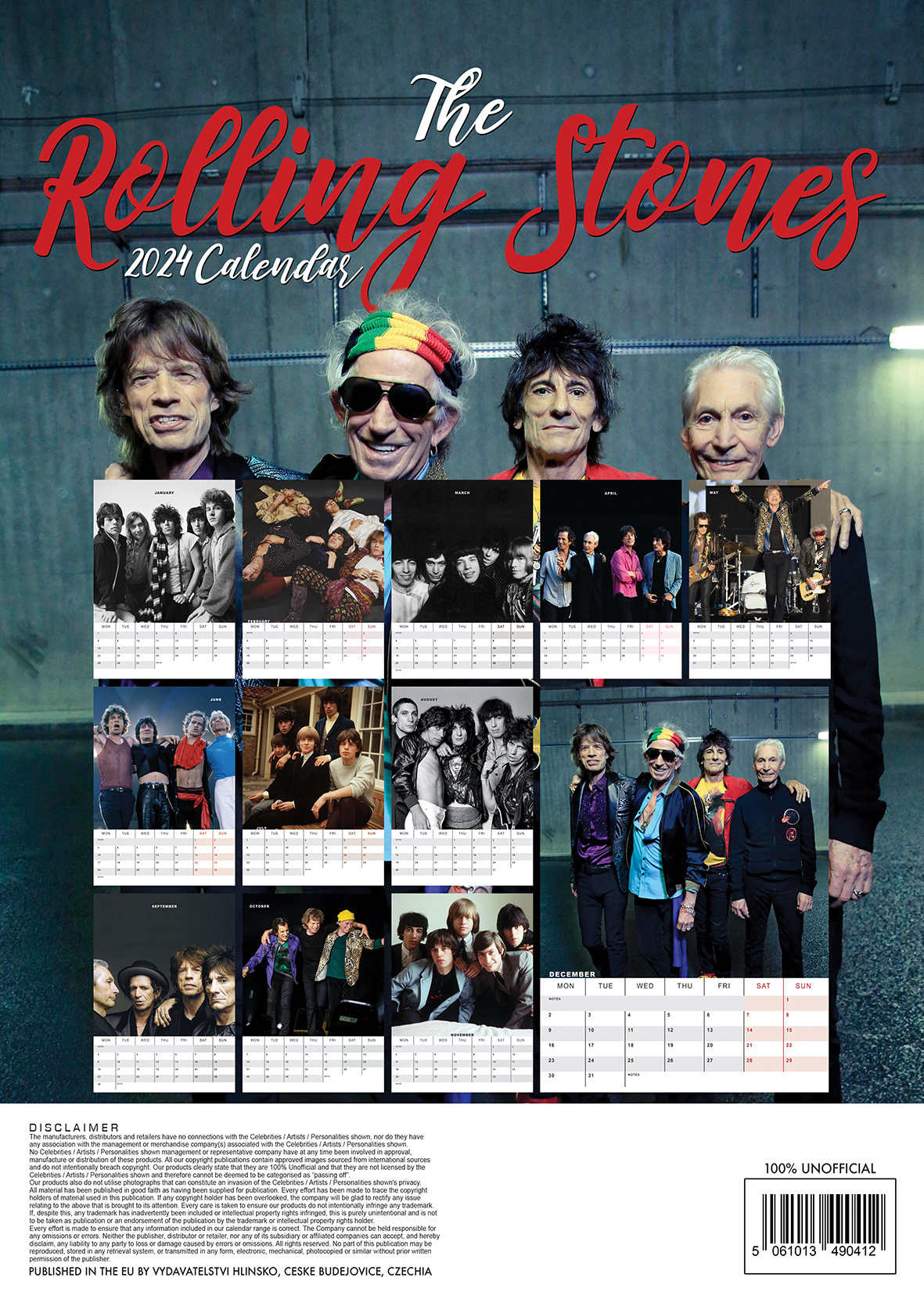 Rolling Stones 2024 Calendar 2024 Calendar - Bibby Karolina