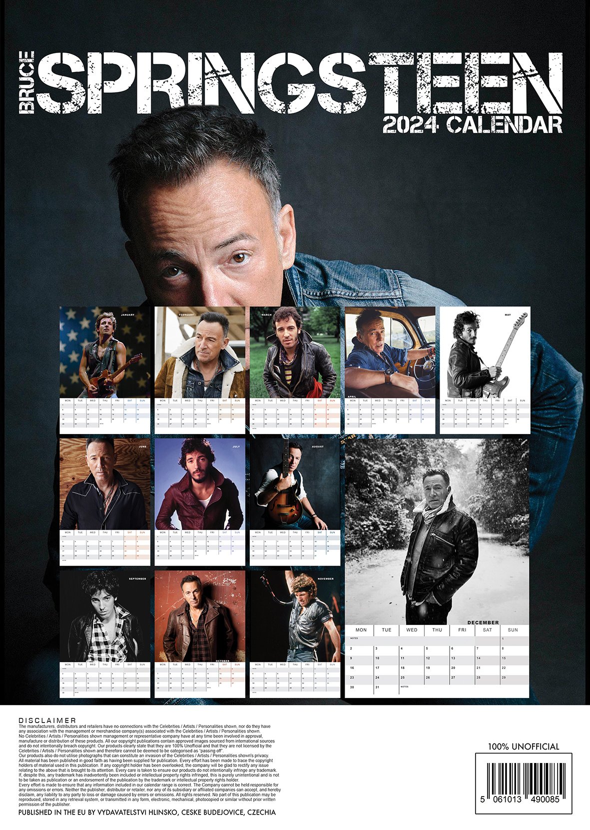 Acquistare il Calendario Bruce Springsteen 2024? Basta ordinare online