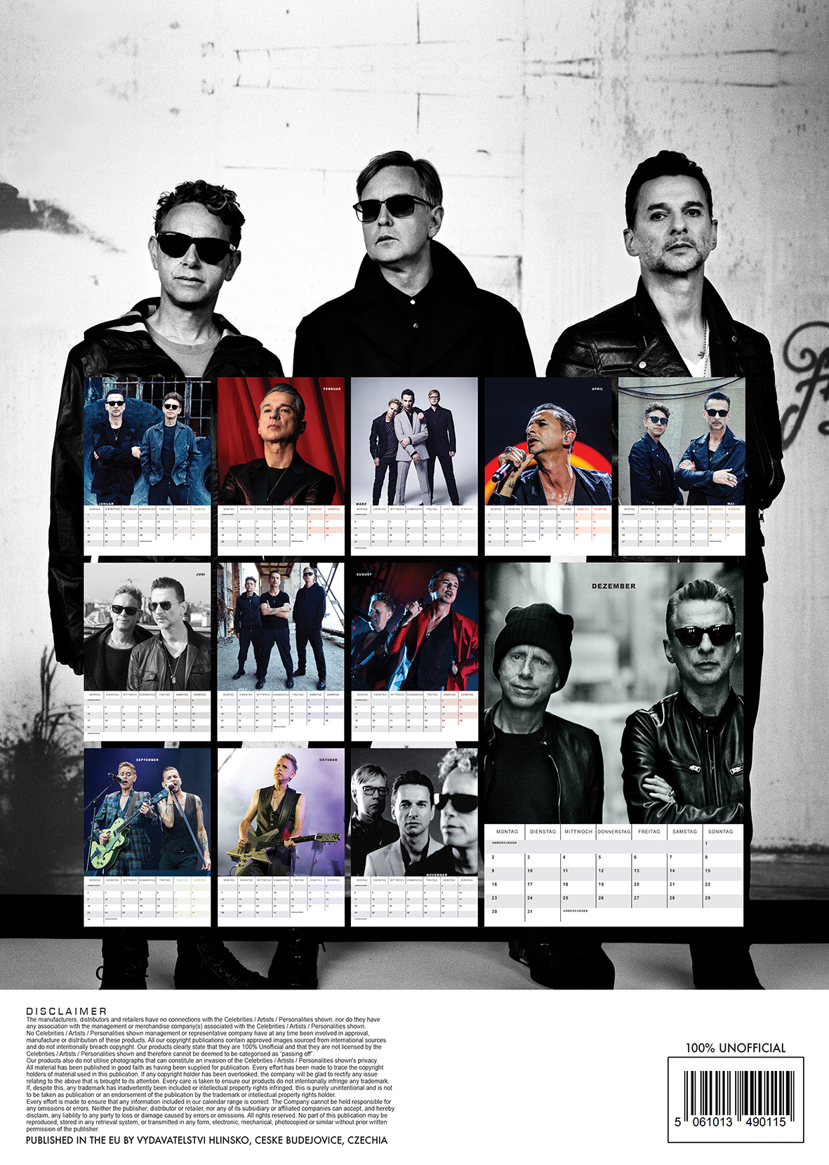 Depeche Mode Calendar 2024 A3