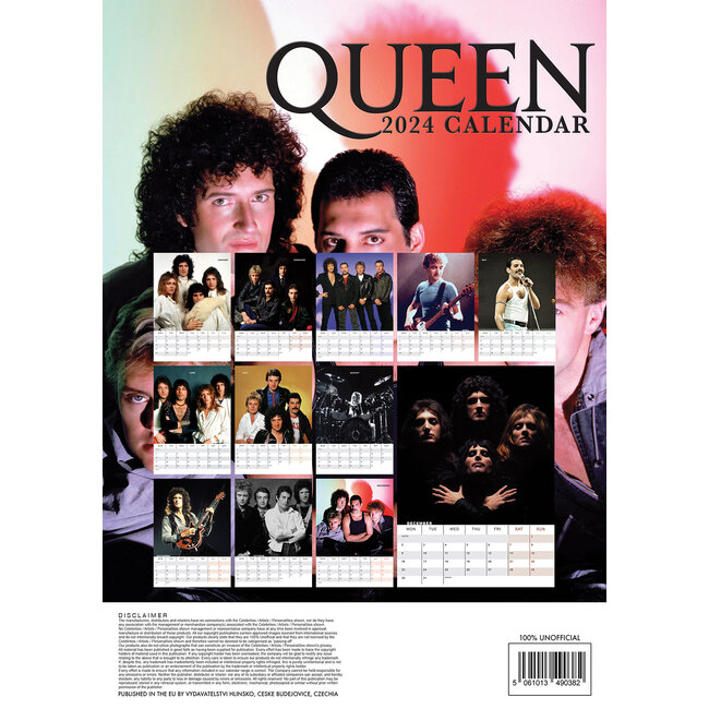 Queen Kalender 2024 Calendar Rhea Cherise