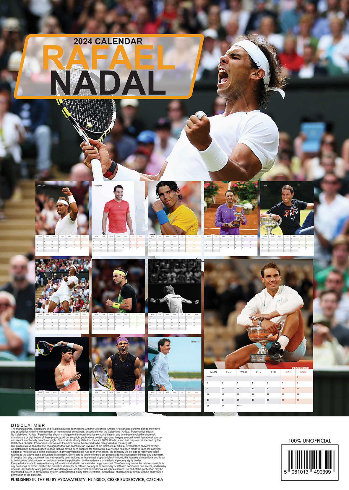 Rafael Nadal Kalender 2024 Kopen? Eenvoudig en snel online