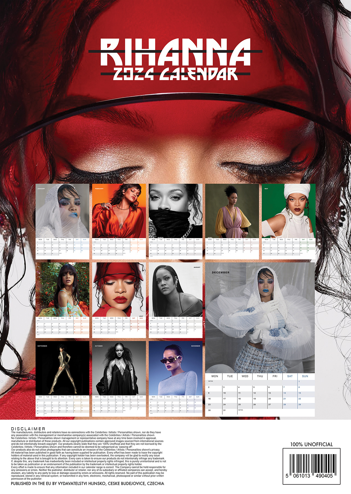 Buying Rihanna Calendar 2024 A3? Quick and easy online - Kalenderwinkel.nl