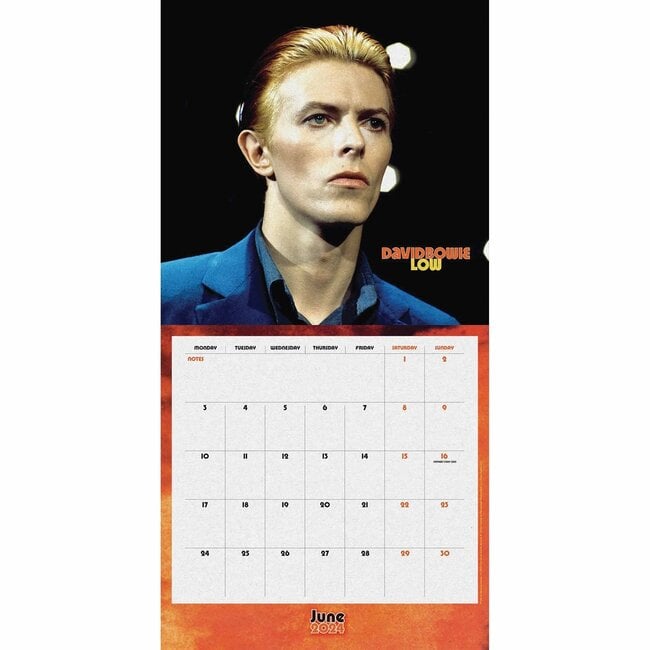 Buy David Bowie Calendar 2024 simply order online Kalenderwinkel.nl