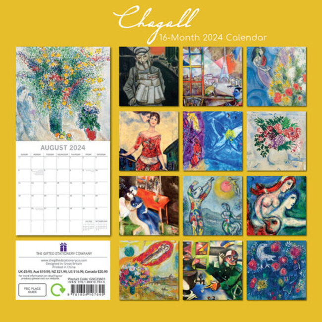 Marc Chagall Kalender 2024 kaufen Einfach online bestellen