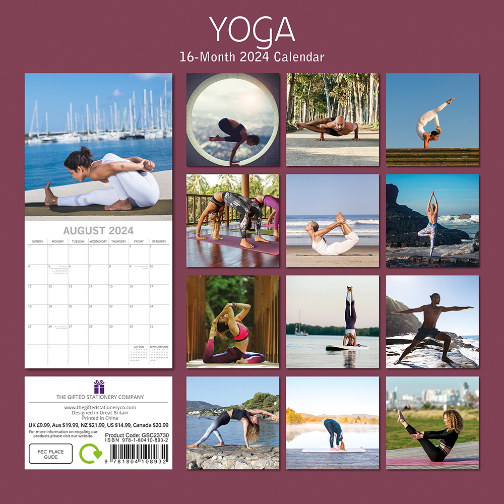 Yoga Kalender 2024 Kopen? Eenvoudig en snel online besteld
