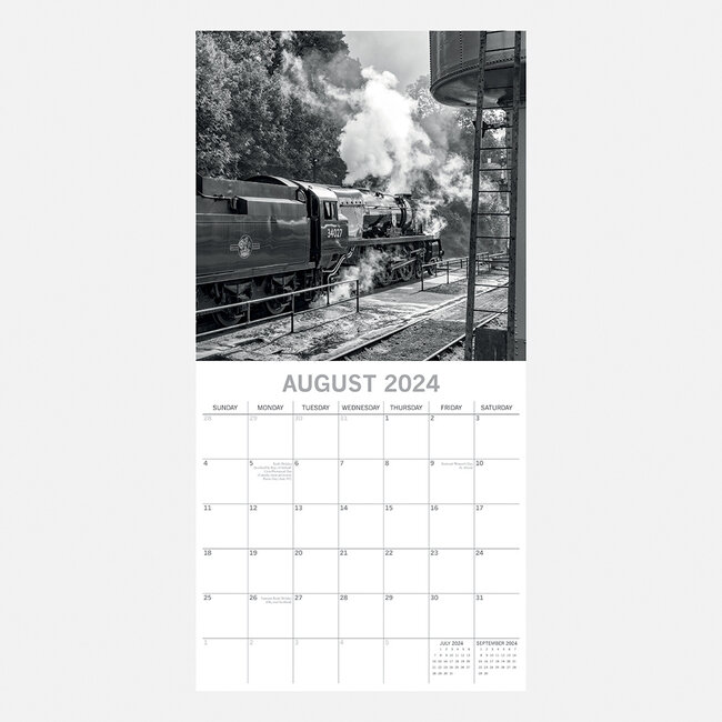 Buying Steam Trains Calendar 2024 Black and White? Quick and easy