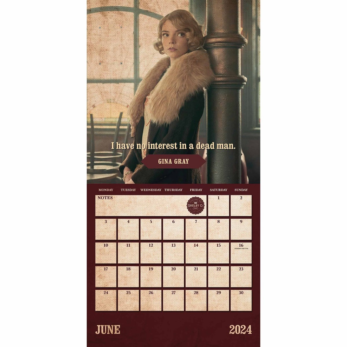 Buy Peaky Blinders Calendar 2024? Simply order online Kalenderwinkel.nl