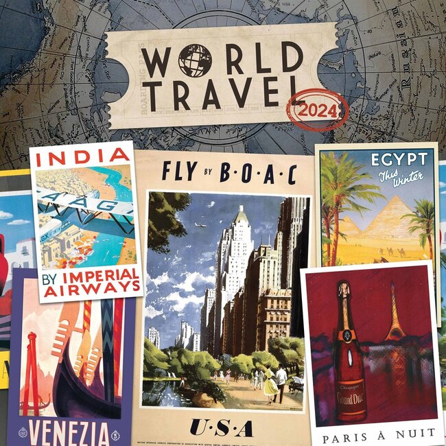 CarouselCalendars World Travel Calendar 2025