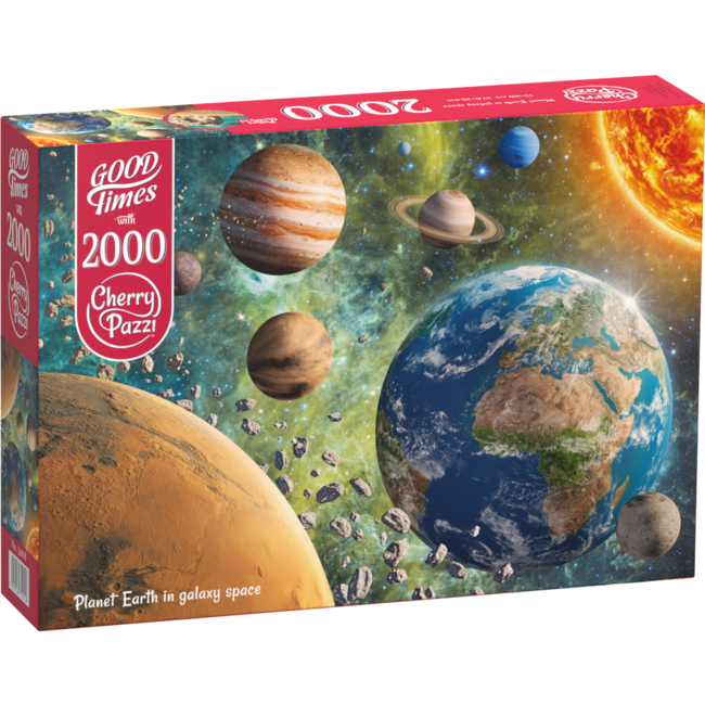 Planeta Tierra en el espacio galáctico Puzzle 2000 piezas