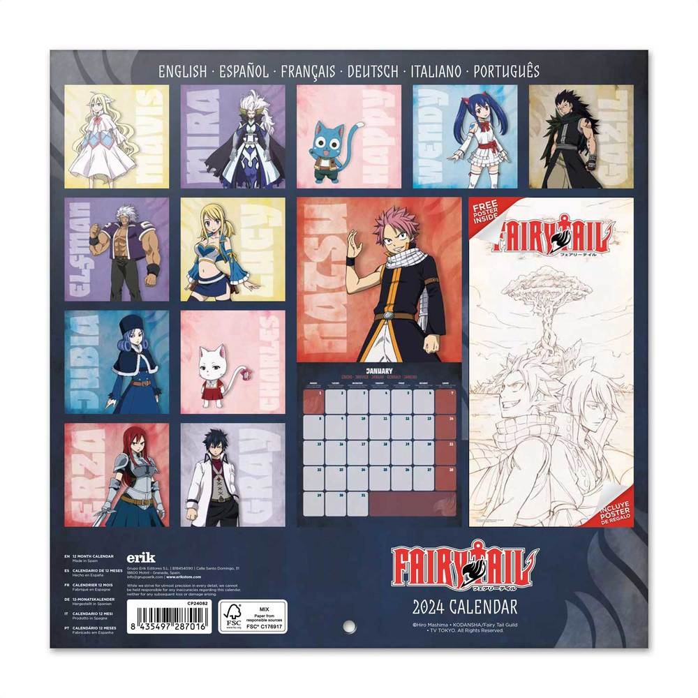 Buy Fairy Tail Calendar 2024? Order online quickly and easily
