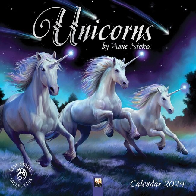 Anne Stokes Kalender 2025 Unicorn