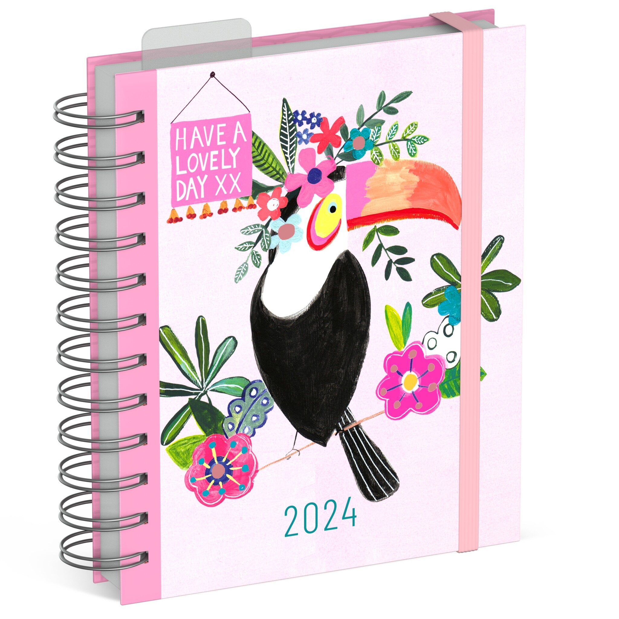 Agenda journalier A4 2024 Laine Mohair gris avec poches à stylos -  Papeterie/Agenda journalier - la-maison-isloise
