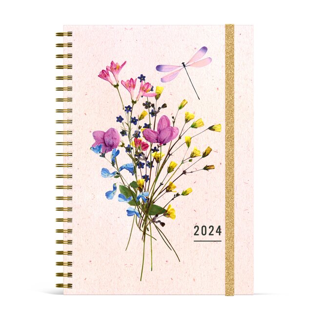 Flowers A5 Agenda 2024