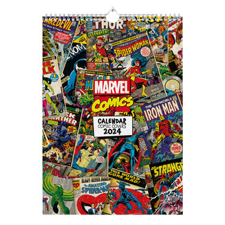Grupo Marvel Comic Covers Calendar 2024 A3
