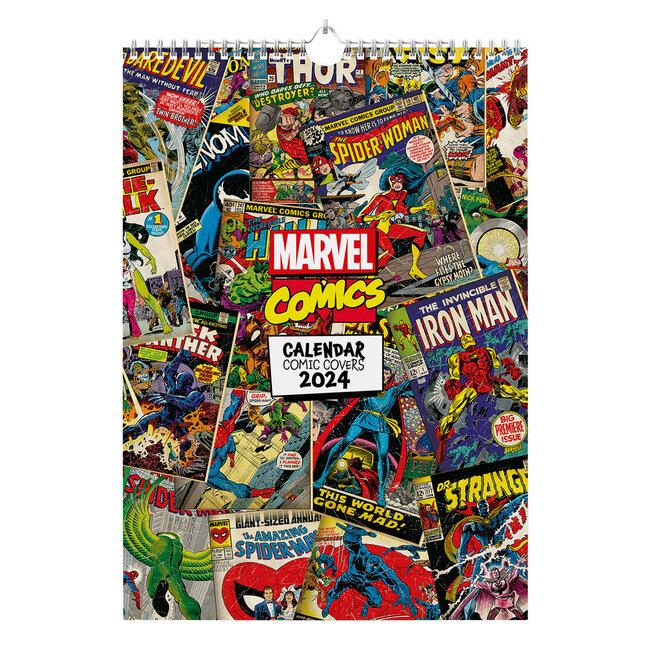 Grupo Marvel Comic Covers Calendar 2025 A3