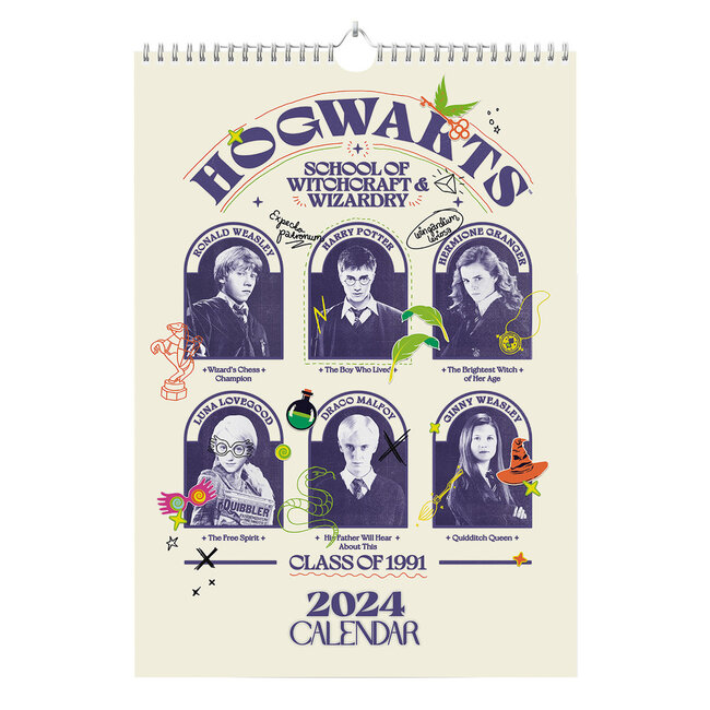 Calendrier Harry Potter 2025 A3