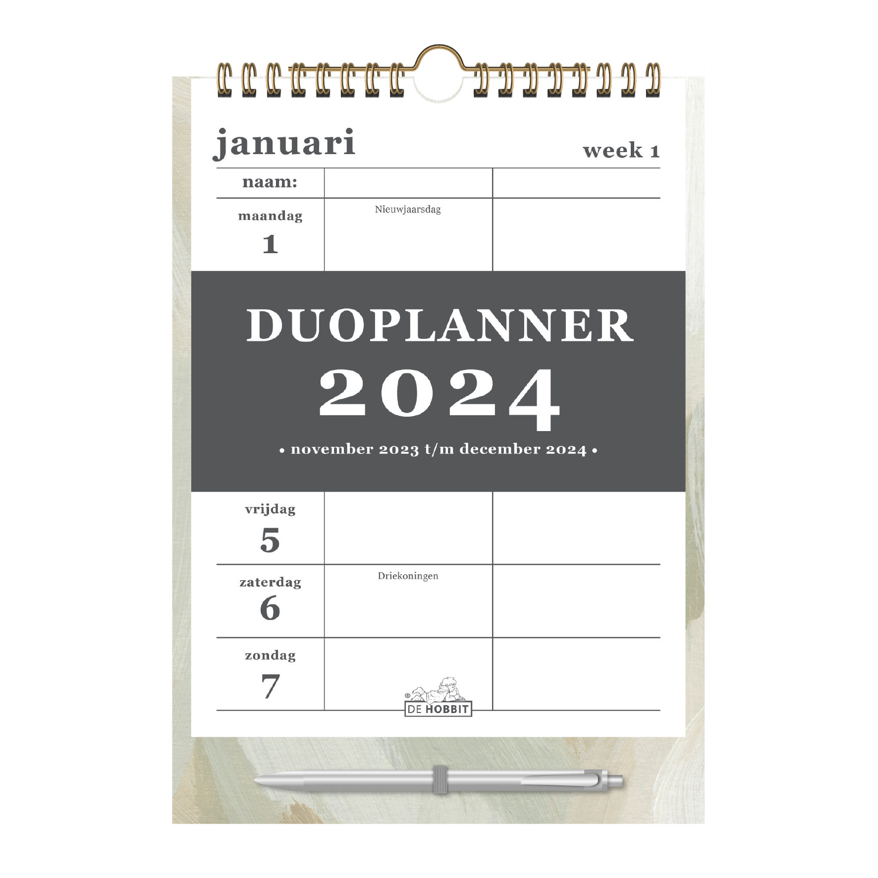 Hobbit Duoplanner D3 Verfstructuur Aardetinten 2024